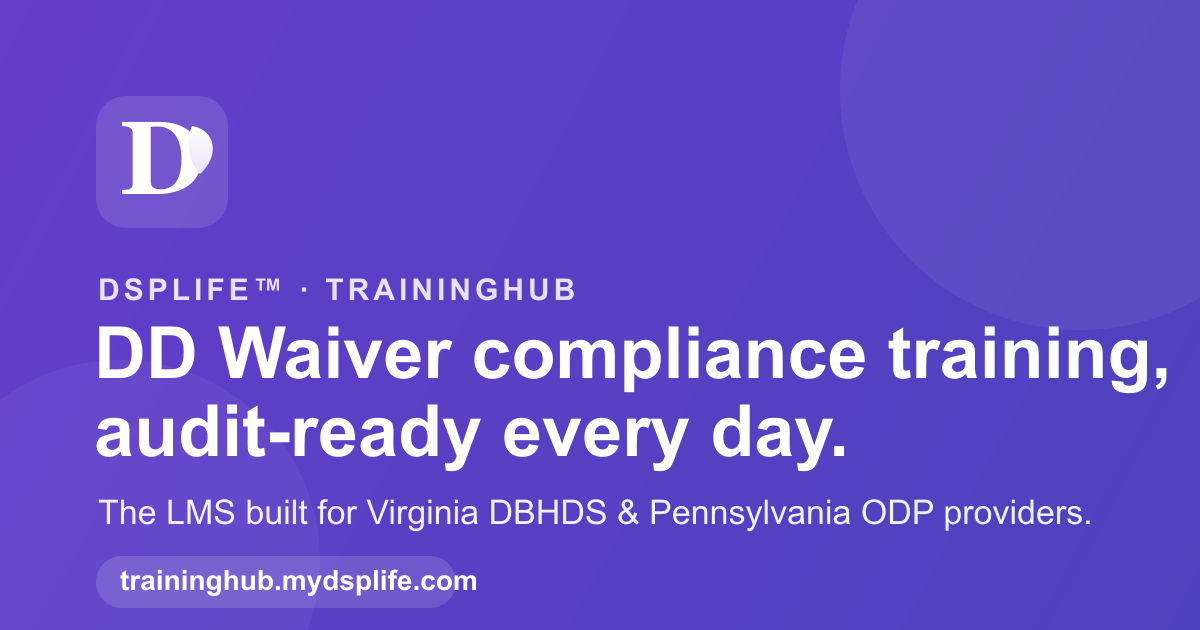 DBHDS Training Requirements | DSPlife™
